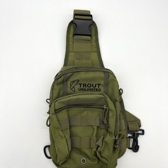 Trout Unlimited Other Trout Unlimited Sling Pack Olive Canvas